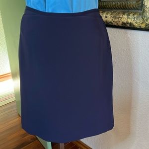 Classic Jones New York Signature Navy A-Line Skirt   Sz 10